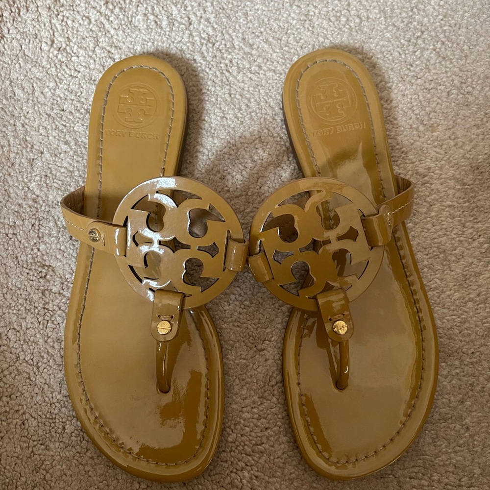 Authentic Tory Burch Miller Sandals.. Worn once.